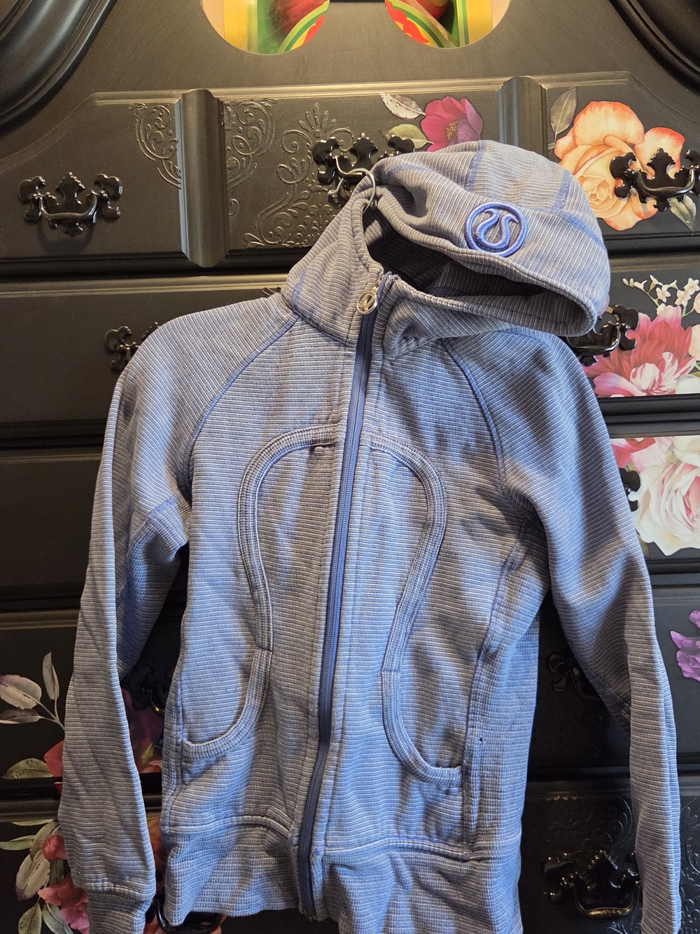 lululemon athletica Women's Blue Hooded Zip Jacket